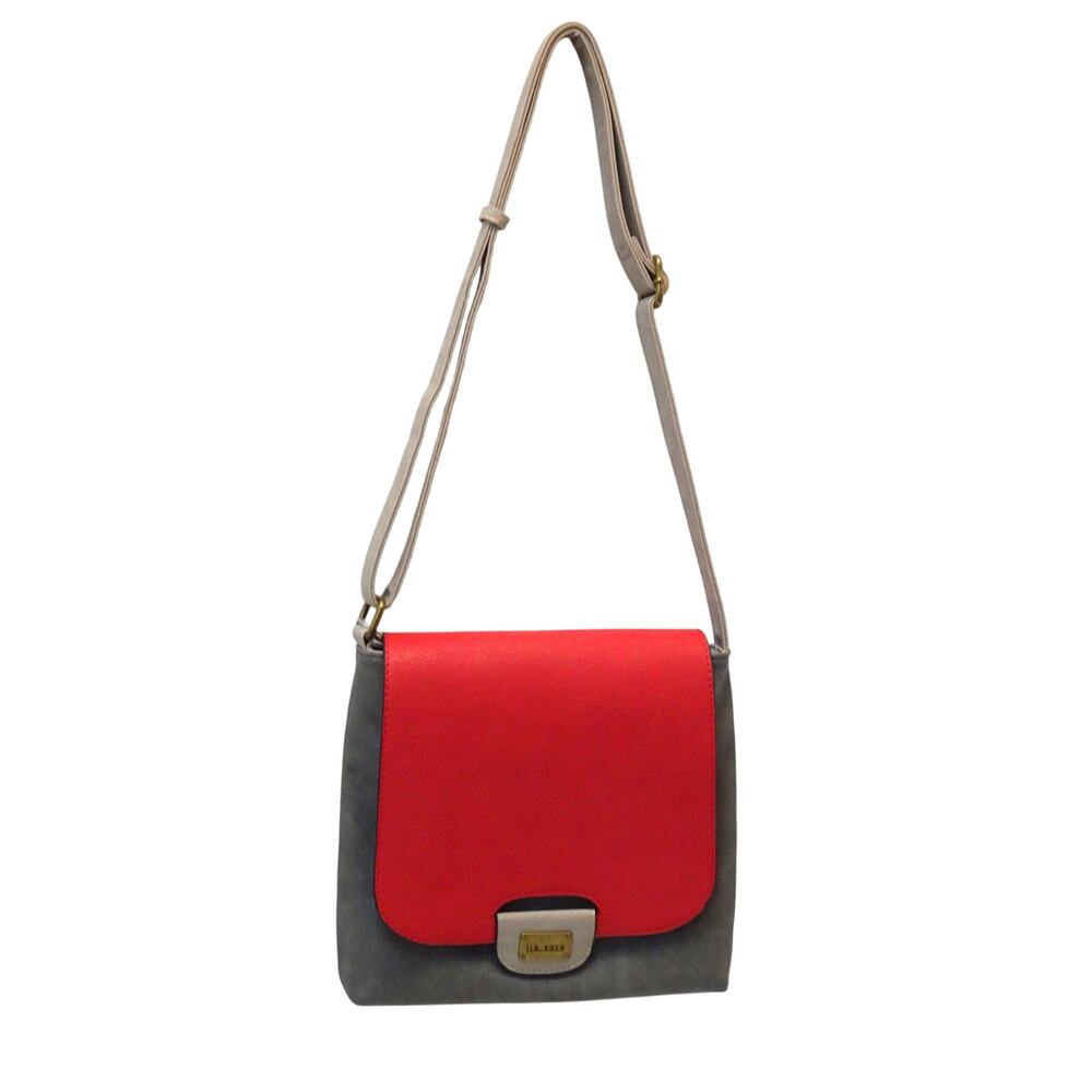 Liz Soto Grey Red Beige Shoulder Crossbody Bag New